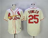 St. Louis Cardinals #25 Dexter Fowler Cream New Cool Base Stitched Jersey,baseball caps,new era cap wholesale,wholesale hats